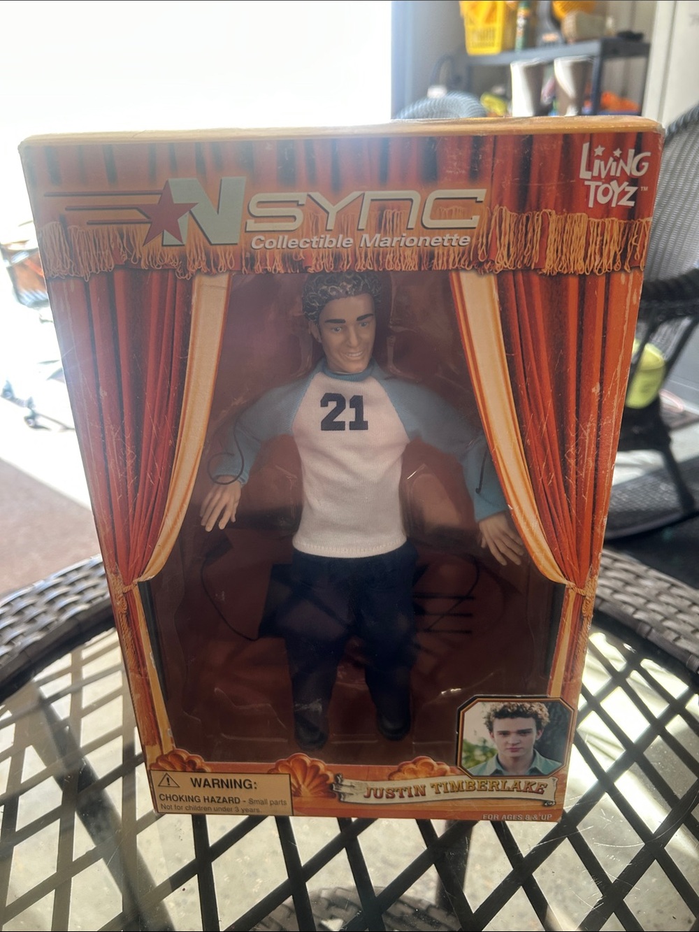 N Sync Collectible Marionette Doll - Blue & White